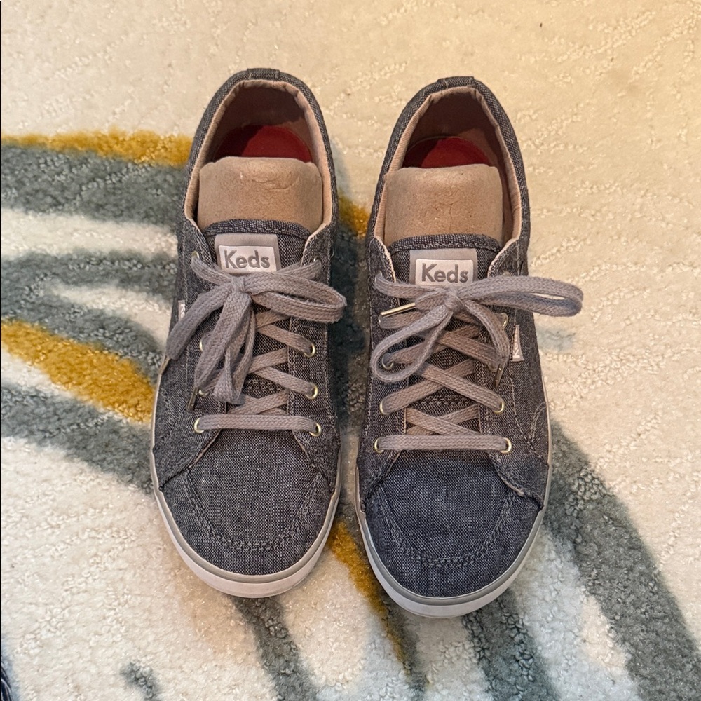 Keds Denim Blue Lace-Up Sneakers